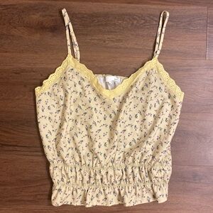 Ten Sixty Sherman Yellow Floral Spaghetti Strap